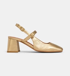 Escarpins slingback Vaele cuir Galeries Lafayette