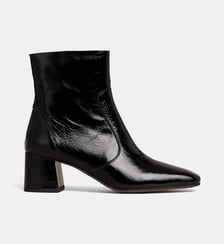 Bottines à petits talons Vaea cuir Galeries Lafayette