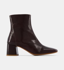 Bottines à petits talons Vaea cuir Galeries Lafayette