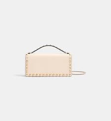 Sac pochette signature en cuir Valentino Garavani