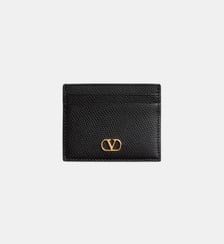 Porte-cartes signature en cuir Valentino Garavani