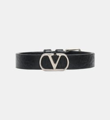 Bracelet en cuir griffé  Valentino Garavani