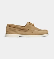Mocassins bateau Vanda en cuir velours Galeries Lafayette