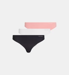 Lot de 3 tangas nylon stretch Calvin Klein