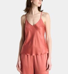 Top Cami satin fines bretelles col V Calvin Klein