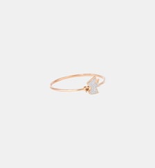 Bague en or rose et diamants Ginette Ny