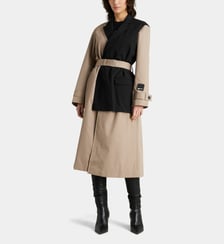 Trench long bi matière  Karl Lagerfeld Jeans