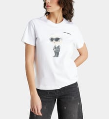 T-shirt droit Ikon Aquarelle coton organique Karl Lagerfeld