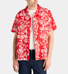 Chemisette fleurie en coton Replay