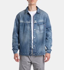 Surchemise droite en coton denim Replay