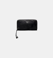 Portefeuille en cuir signature Prada