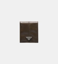 Portefeuille en cuir signature Prada
