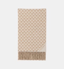 Écharpe en laine mélangée monogrammée Prada