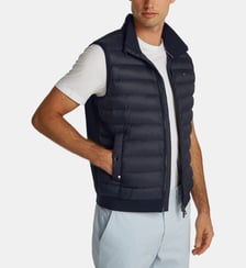 Blouson matelassé zippé bi matière sans manches Tommy Hilfiger