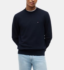 Sweat droit coton drapeau Tommy Hilfiger