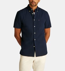 Chemisette droite coton seersucker Tommy Hilfiger