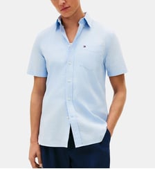 Chemisette droite coton seersucker Tommy Hilfiger