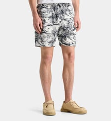 Short droit en lin à imprimé tropical Tommy Hilfiger