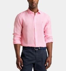 Chemise slim imprimé Vichy en lin Polo Ralph Lauren