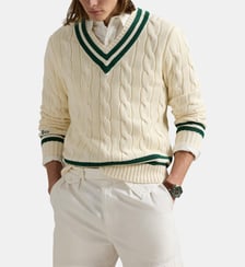 Pull droit maille torsadée Polo Ralph Lauren