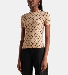 Top ajusté en jersey monogrammé  Marine Serre