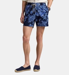 Short de bain imprimé floral coton seersucker Polo Ralph Lauren