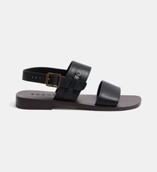 Sandales plates Douglas en cuir Soeur