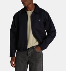 Veste droite en coton et lin Calvin Klein
