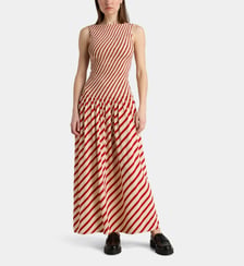 Robe longue sans manches rayures Sofia Richie Grainge x Tommy Hilfiger Tommy Hilfiger