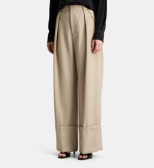 Pantalon large Turn Up Victoria Beckham