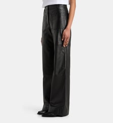 Pantalon droit Alina cuir  Victoria Beckham