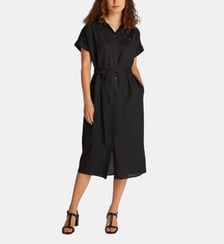 Robe chemise midi en lin Tommy Hilfiger