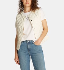 Blouson court droit matelassé sans manches Tommy Hilfiger