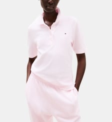 Polo droit 1985 coton piqué stretch à rayures Tommy Hilfiger