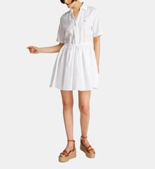 Robe chemise courte en lin Tommy Hilfiger