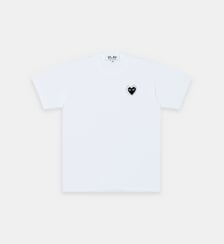 T-shirt droit coton logo cœur Comme des Garçons PLAY