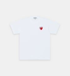 T-shirt droit coton logo cœur Comme des Garçons PLAY