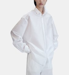 Chemise ample en taffetas Carven