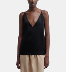 Top à fines bretelles en satin  Carven