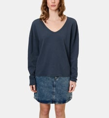 T-shirt ample manches longues en coton American Vintage