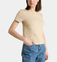 T-shirt court Placed Institutional Baby coton  Calvin Klein