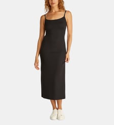 Robe débardeur longue ajustée stretch à bretelles Calvin Klein