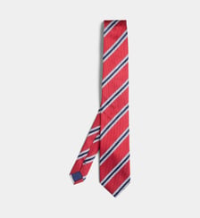 Cravate club classique rayée soie Tommy Hilfiger
