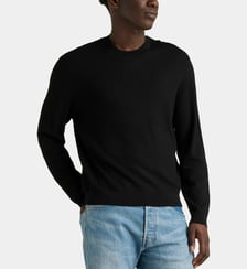 Pull droit en maille structurée graphique Armani Exchange