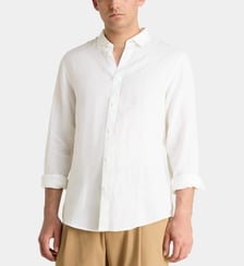 Chemise droite légère en lin Armani Exchange