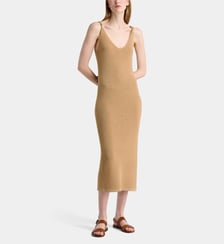 Robe débardeur longue ajustée Sibille maille pailletée  Garance Paris