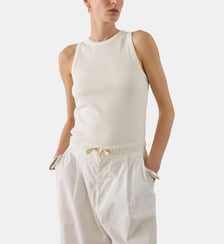 Débardeur Dolly en coton col rond imprimé signature Soeur