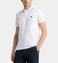 Polo ajusté en coton piqué Timberland