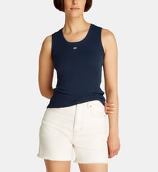 Débardeur ajusté coton stretch côtelé Tommy Hilfiger