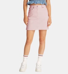 Jupe courte droite coton stretch Tommy Hilfiger